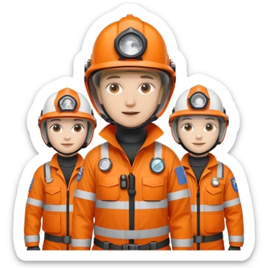 National Oceanic and Atmospheric Administration rescuers, multiple people sticker