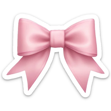 Light pink elegant bow  sticker