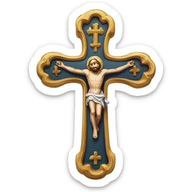 Catholic cross sticker