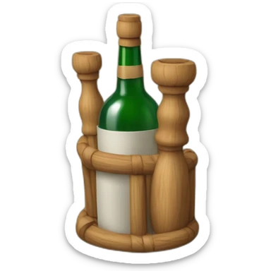 Une tète formée de deux ron et un cilindre sticker