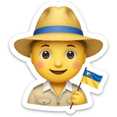 un emoji ecuatoriano sticker