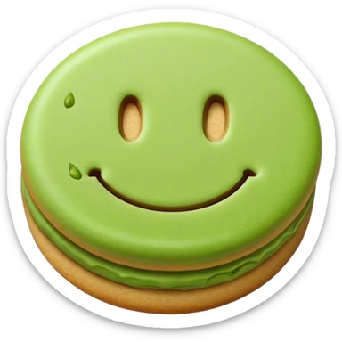 Matcha cookie sticker
