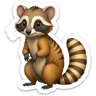 Tamarin-Anteater-Civet-Numbat-hybrid (full body) sticker
