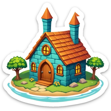 The Weasley’s Burrow Mina Lima style sticker