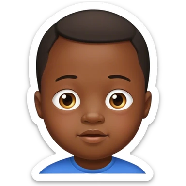 Niño negro con síndrome de down  sticker