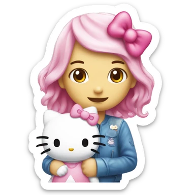 Hellokitty with my melody  sticker