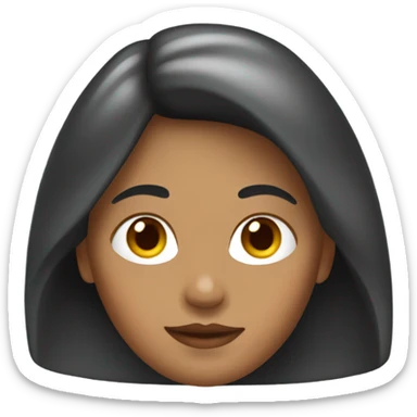 Cara de mujer con el pelo rojo y de piel blanca  sticker