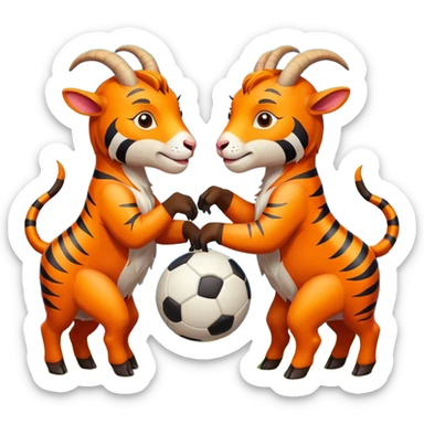 Goats vs Tigers  game icons sticker