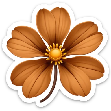Flores marrones sticker