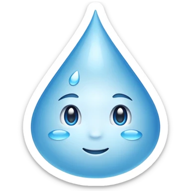 bubble water sticker