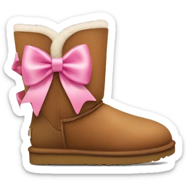 Ugg boots with pink bows sticker