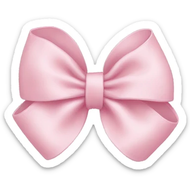 Light pink bow sticker