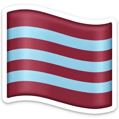 Austria flag with dark burgandy and light blue colour instead  sticker