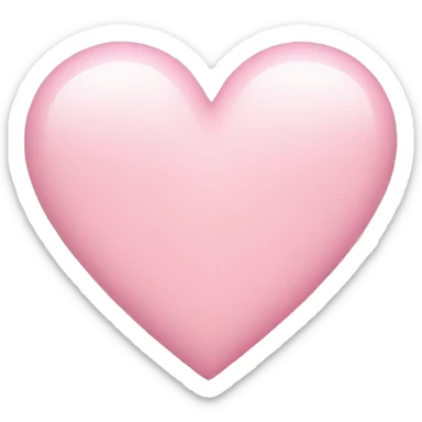 Light pink heart sticker