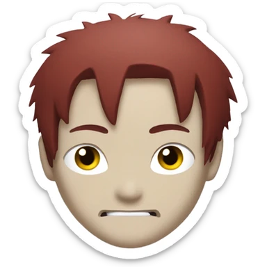 gaara from naruto sticker