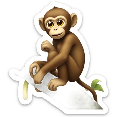 Monkey sticker