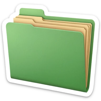 folder gren dokument sticker