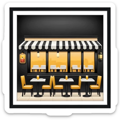 restaurante sticker