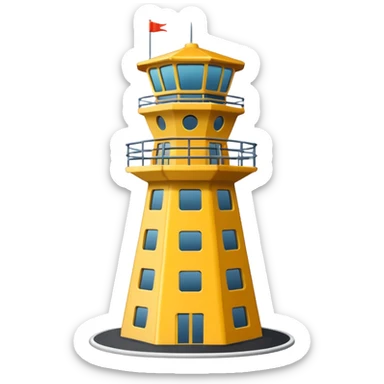 air traffic control tower sticker