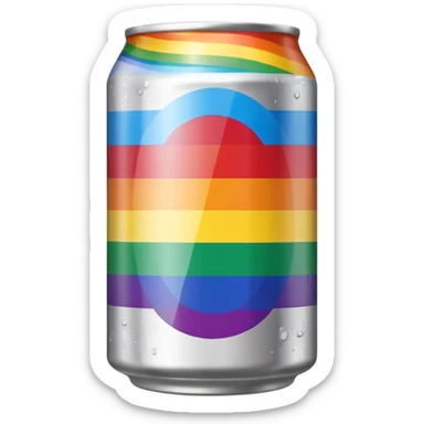 gay light beer can sticker