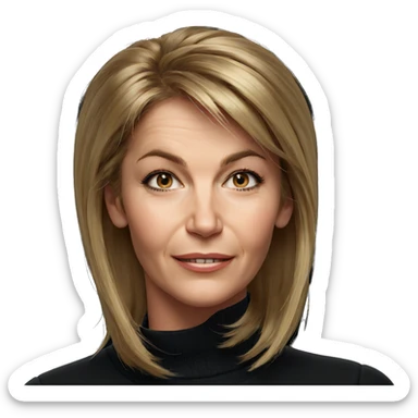 blonde girl smiling portrait sticker