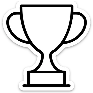 champion's trophy cup sticker