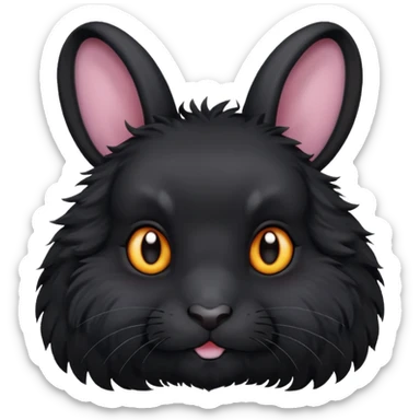 Lapin noir qui a reussis GG sticker