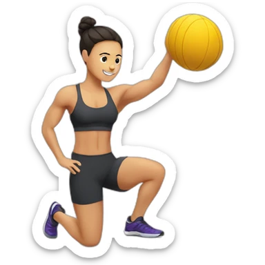 CrossFiter doing workout in gym sticker