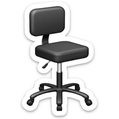 Me de um emoji de uma cadeira extensora de academia sticker