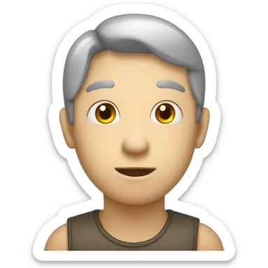 Personne qui regarde au loin avec une main sur le front dirigé vers la où il regarde sticker