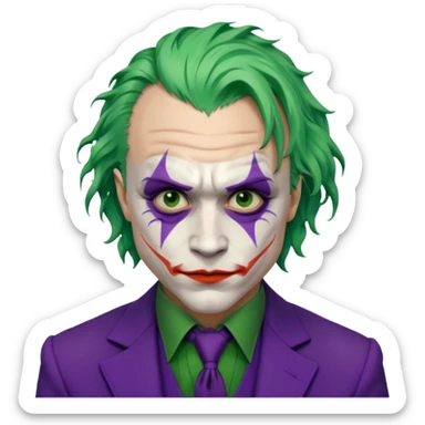 heath ledger joker sticker