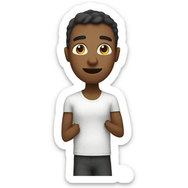 Person saying goodmorning  sticker