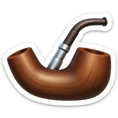 pipe en bois de magritte sticker