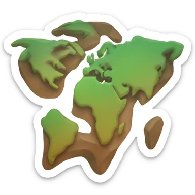 Planeta tierra letra k sticker