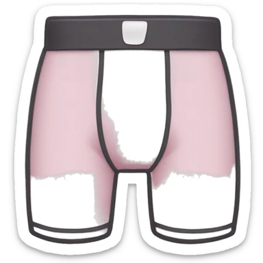 Boxer briefs with outline sticker