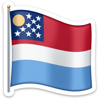 North Carolina state flag sticker