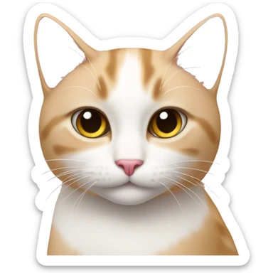 Cat with a pink Scarlett sticker