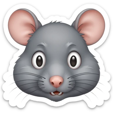Nauseous rat sticker