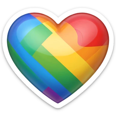 lgbtq heart sticker