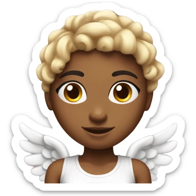 angelic girl in gym  working out cute curve sticker