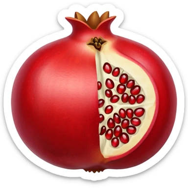 i want to create an emoji of pomegrenate open  sticker