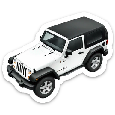 white jeep wrangler sticker