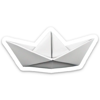 origami boat sticker