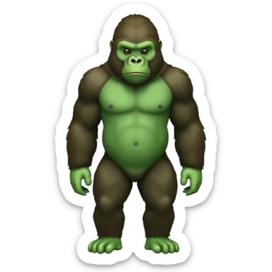 gorilla tag gorilla no legs and green sticker