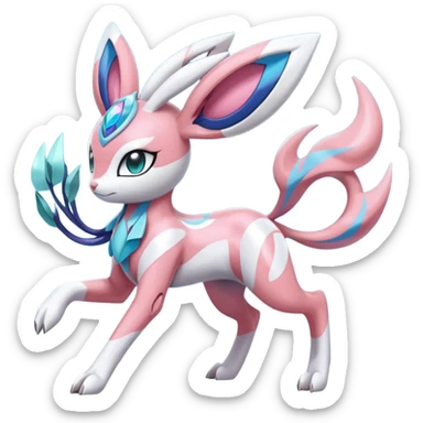 Meloetta-Sylveon-Dialga-Suicune-Palkia-fusion sticker