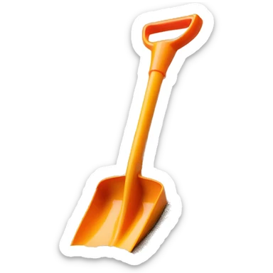 Small Plastic Kids shovel in Sand  sticker