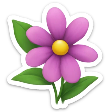 Flower sticker