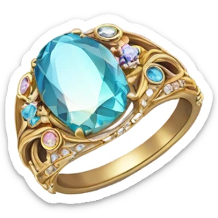 Happy with ring sticker