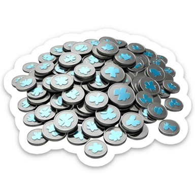 Plata en puntitos  sticker