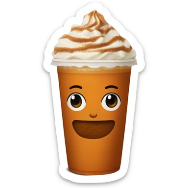 Pumpkin spice Frappuccino  sticker